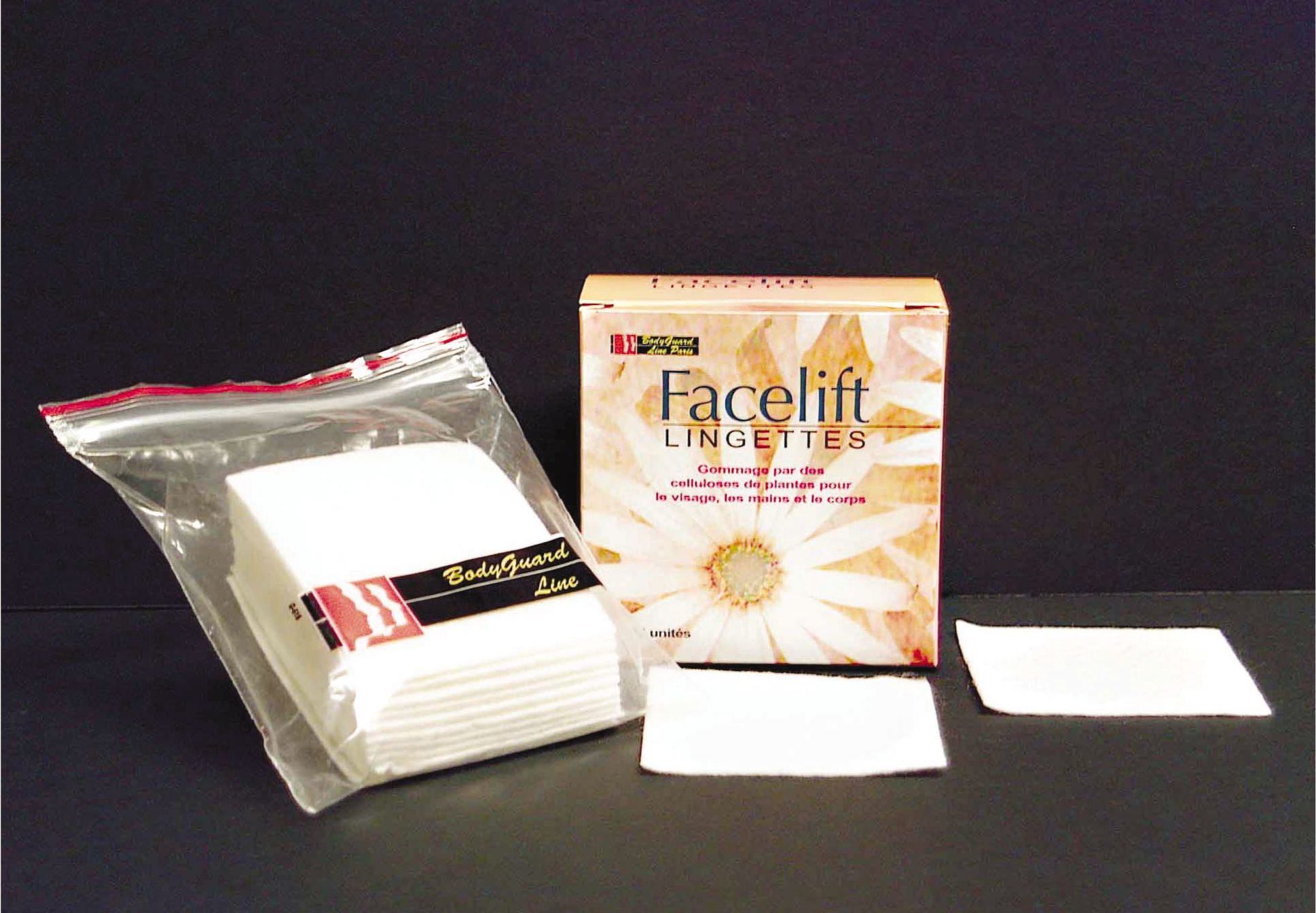Lingettes de Gommage - Lingettes de Peeling - Lingette Exfoliante - Lingette Lifting - Face Lift - BodyGuard Line