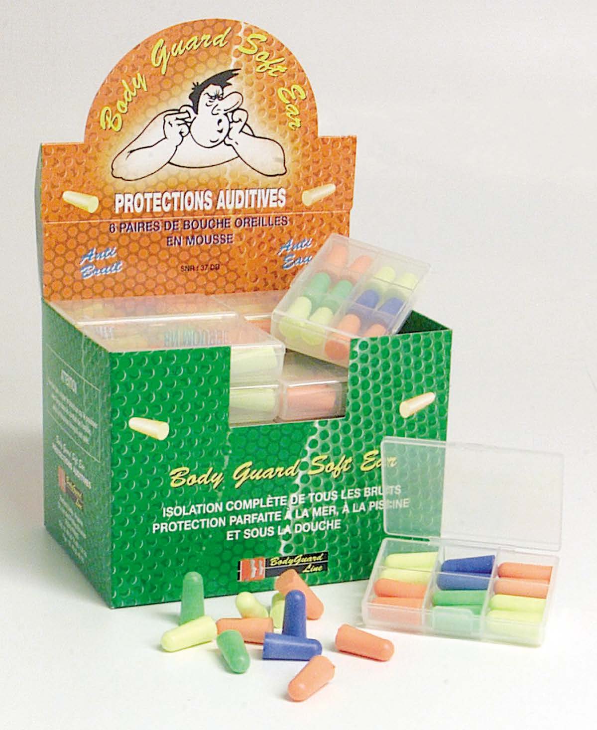 Bouchons d'Oreilles en Mousse - Protections Auditives en Mousse - Soft Ear - BodyGuard Line